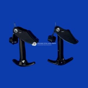 Toyota Landcruiser 40 series Aftermarket BLACK bonnet / hood catch PAIR 53506-60010BNG   FJ40 HJ45 BJ42 FJ45 HJ47