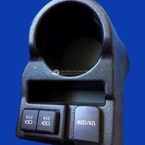 Toyota Landcruiser Cup / drink holder & storage  for Toyota VDJ79 dual cab Ute, cigarette lighter, USB connection PZ319-60090