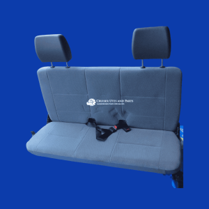 Toyota Landcruiser VDJ78 Troop Carrier troopy forward bench seat Grey fabric without belts + headrests