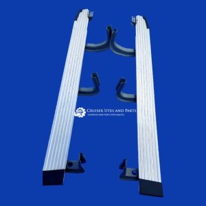 Toyota Landcruiser alloy side steps side step pair to VDJ79 (8/16 onwards) Single Cab Ute (new)