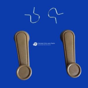 Toyota Landcruiser window winder handle (PAIR) BROWN 75, 79 series 69260-12010B