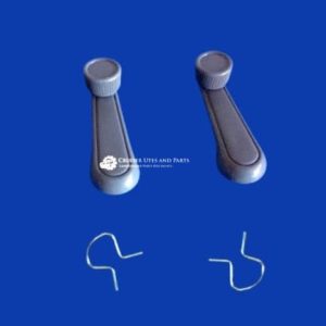 Toyota Landcruiser window winder handle (PAIR) GREY 75, 79 series N69260-10040-13